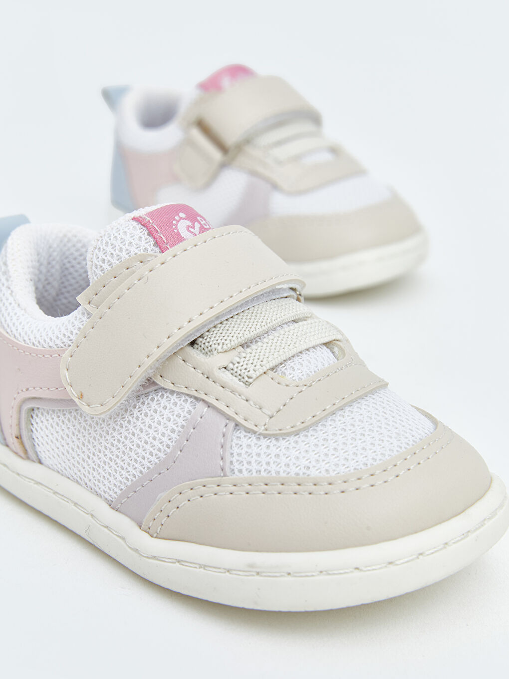 Ekru Rahat Tabanlı Kız Bebek İlk Adım Spor Ayakkabı-2