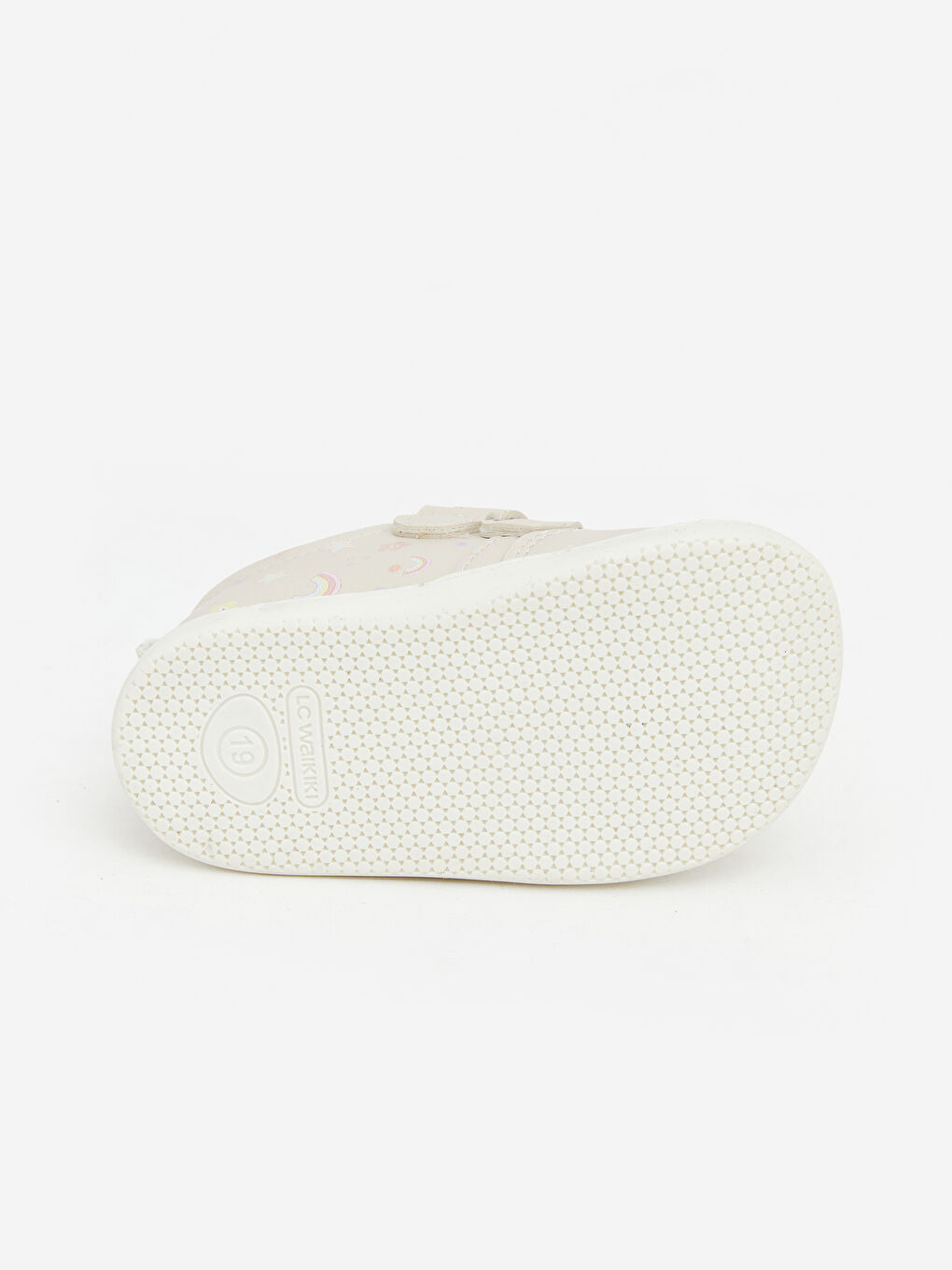 Bej Cırt Cırtlı Kız Bebek İlk Adım Spor Ayakkabı-3