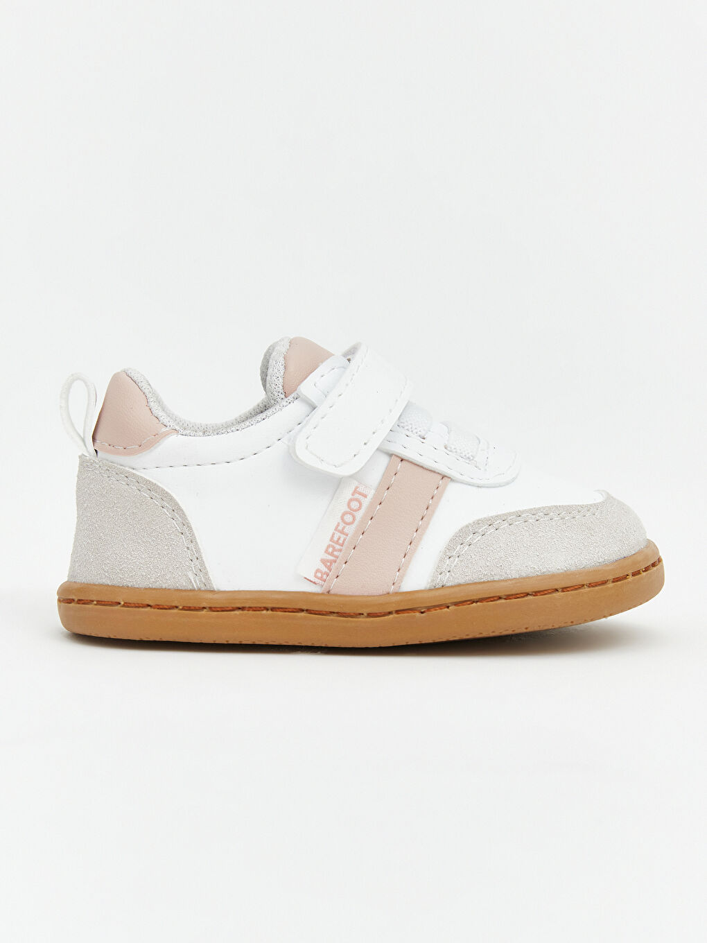 Beyaz Bağcık ve Cırt Cırtlı Kız Bebek Spor Ayakkabı-1