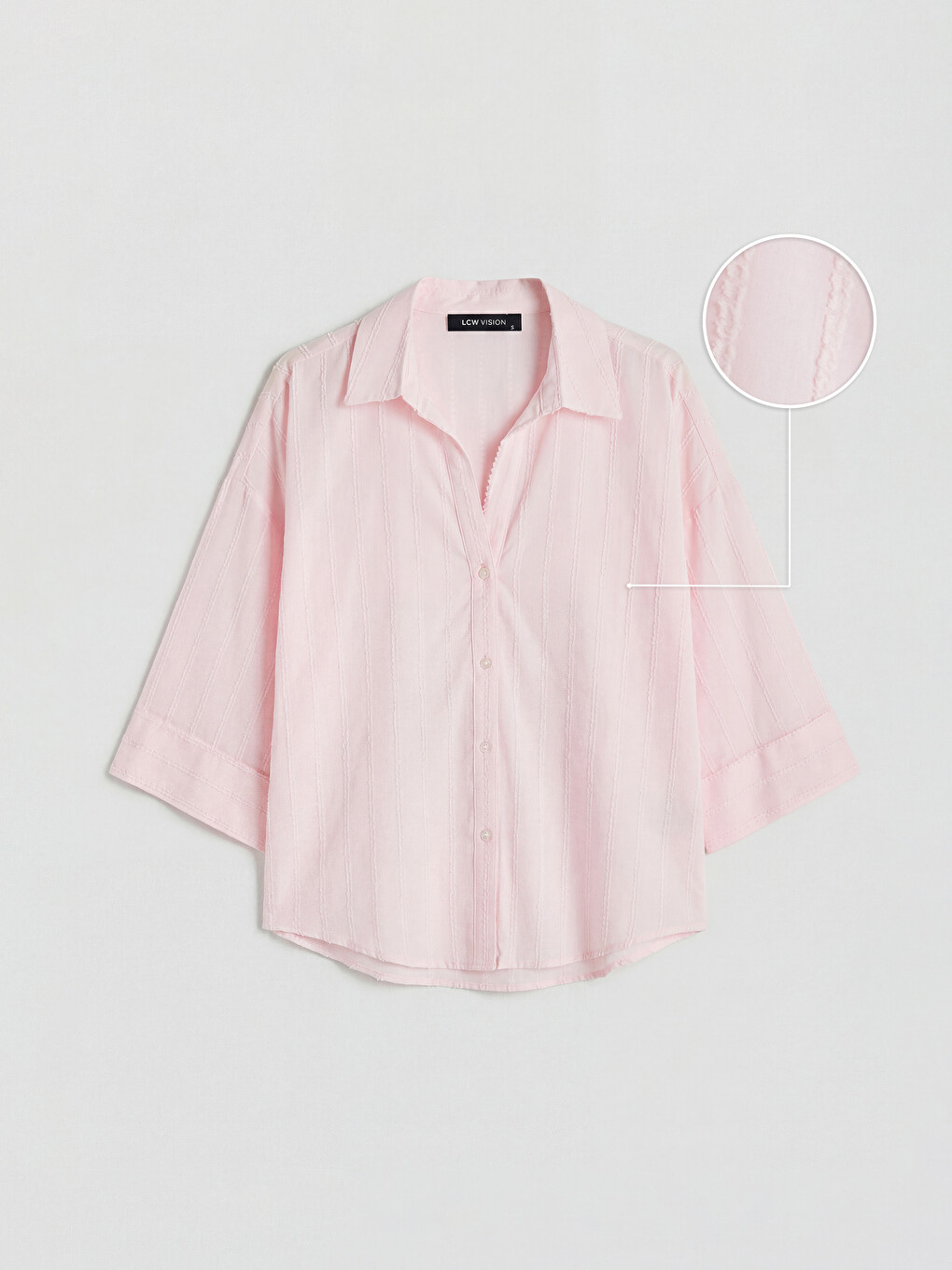 Embroidered Detailed Oversize Women's Shirt-4