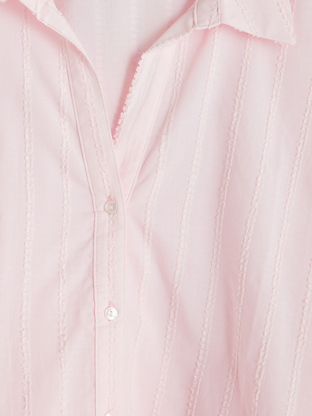 Embroidered Detailed Oversize Women's Shirt-6