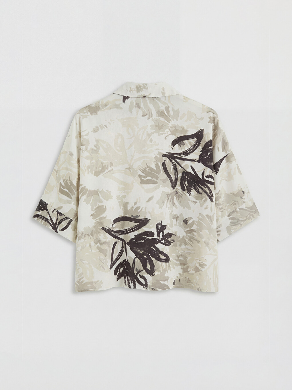 Patterned Oversize Women's Shirt-6