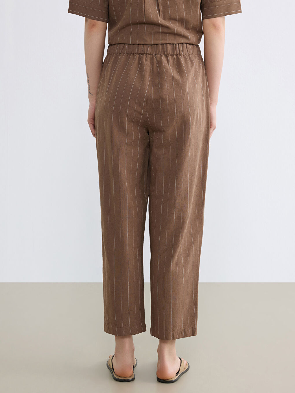 Woman BROWN Trousers-3
