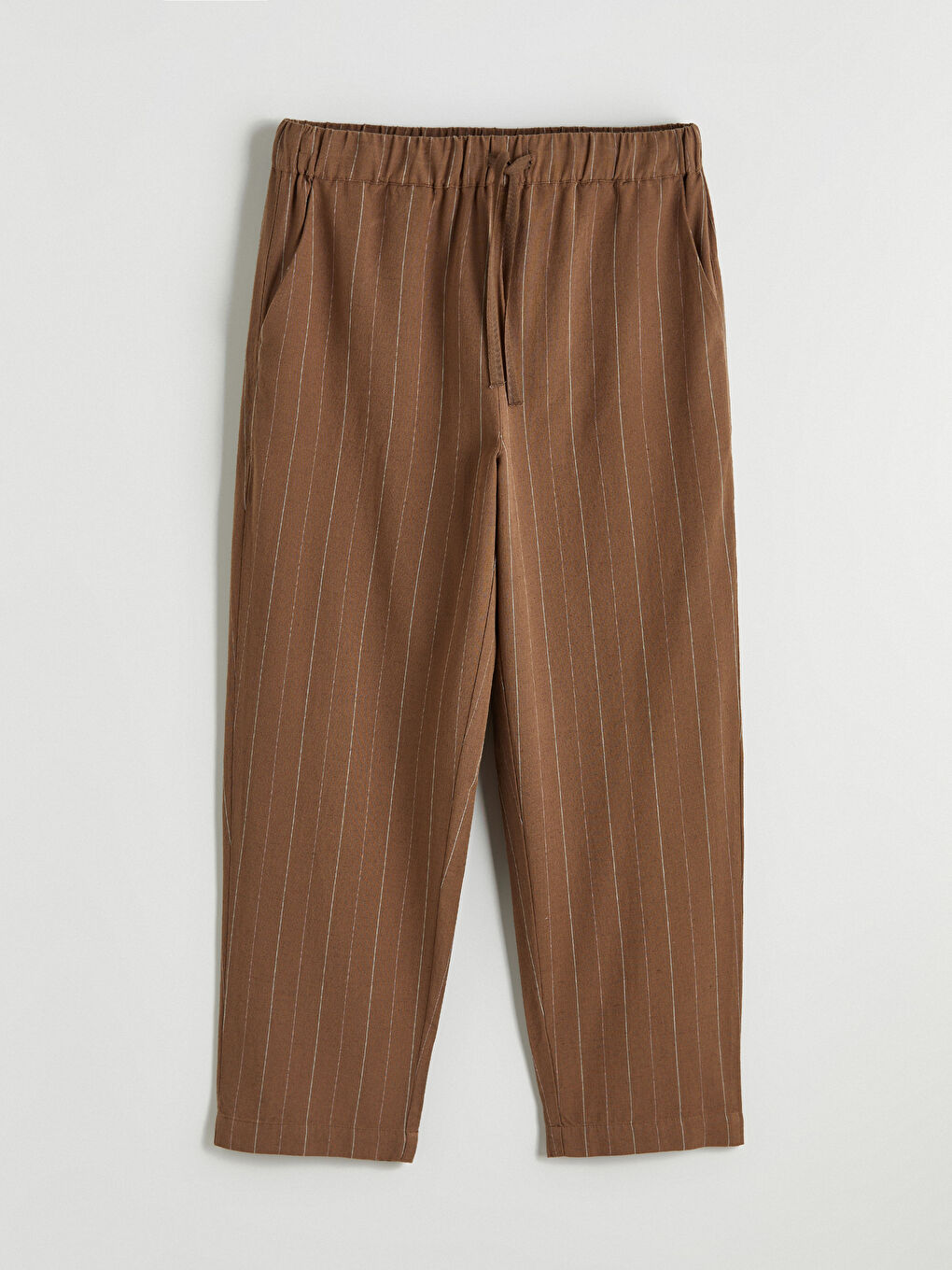 Woman BROWN Trousers-4