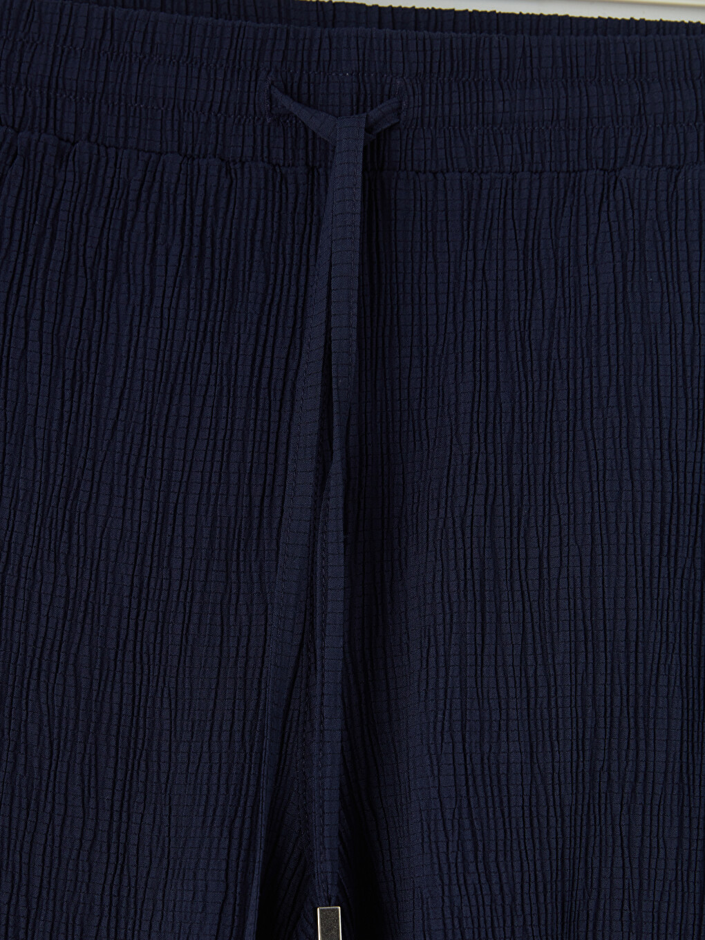 Elastic Waist Textured Women's Shorts-6