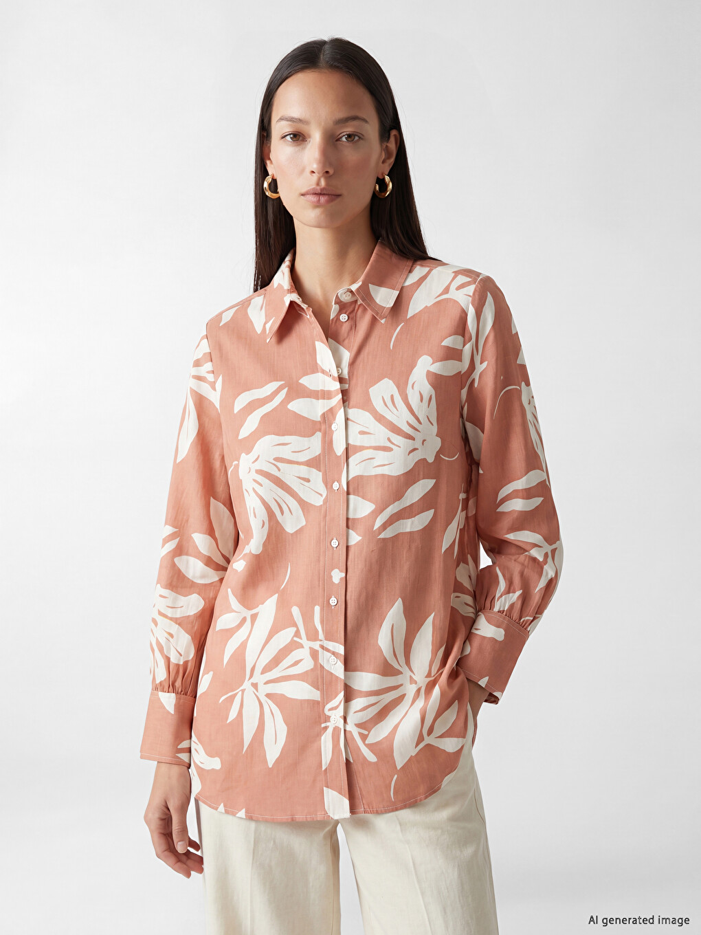 Patterned Women's Shirt Tunic