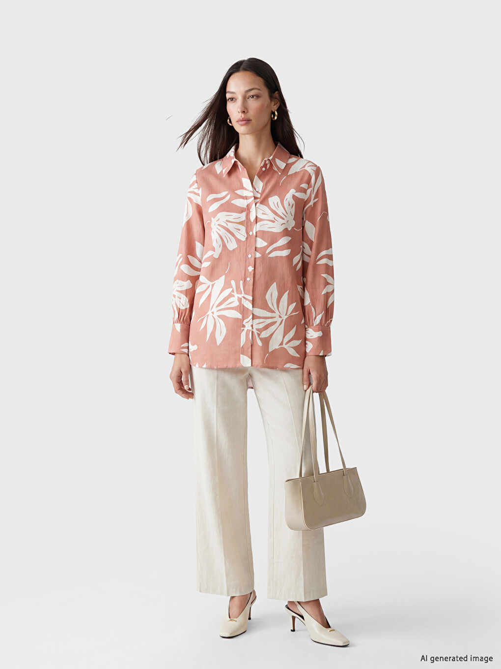 Patterned Women's Shirt Tunic-1