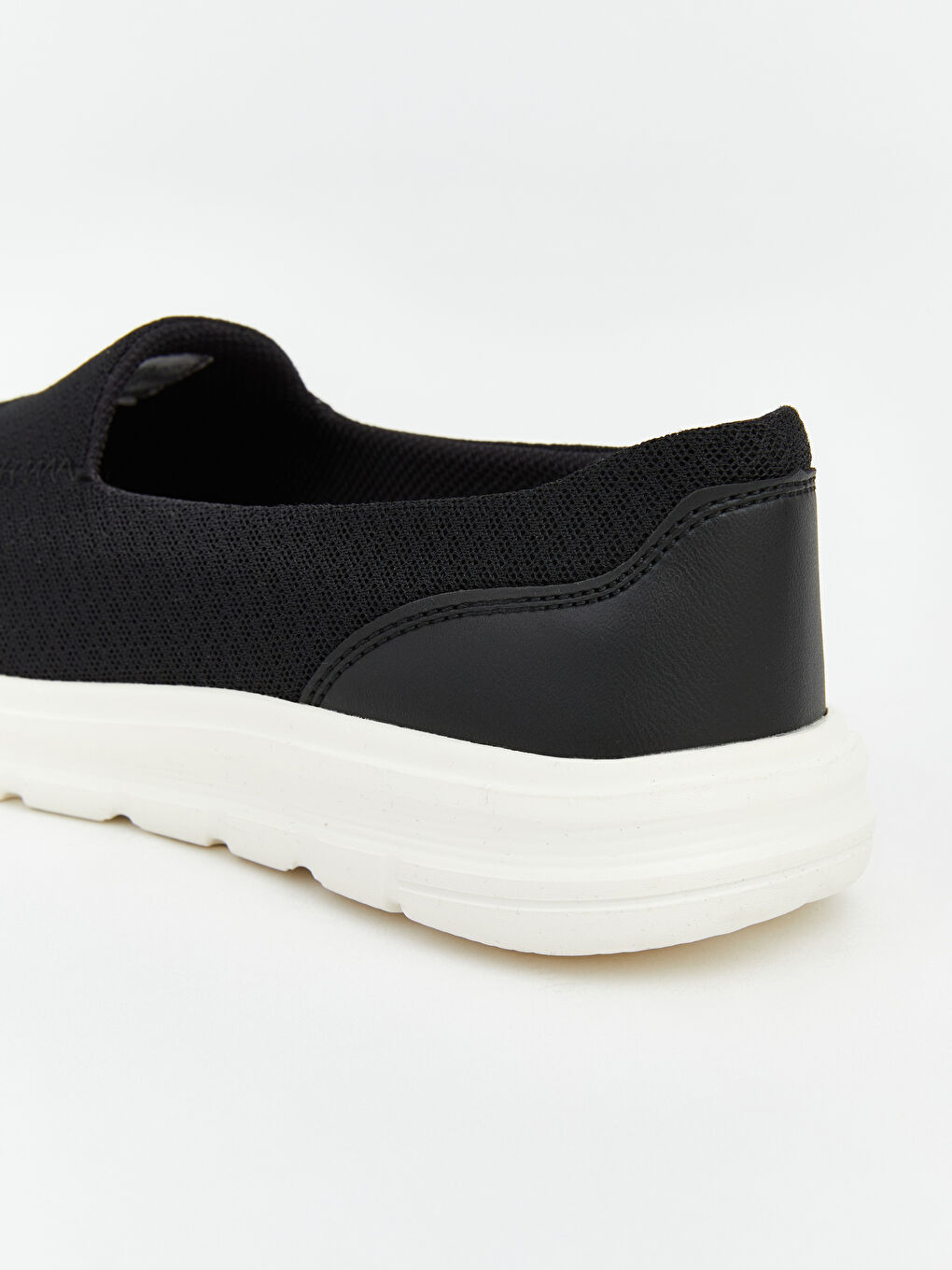 Siyah File Detaylı Kadın Spor Ayakkabı-4