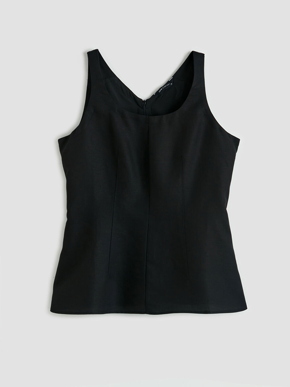 U Neck Linen Blend Blouse-8