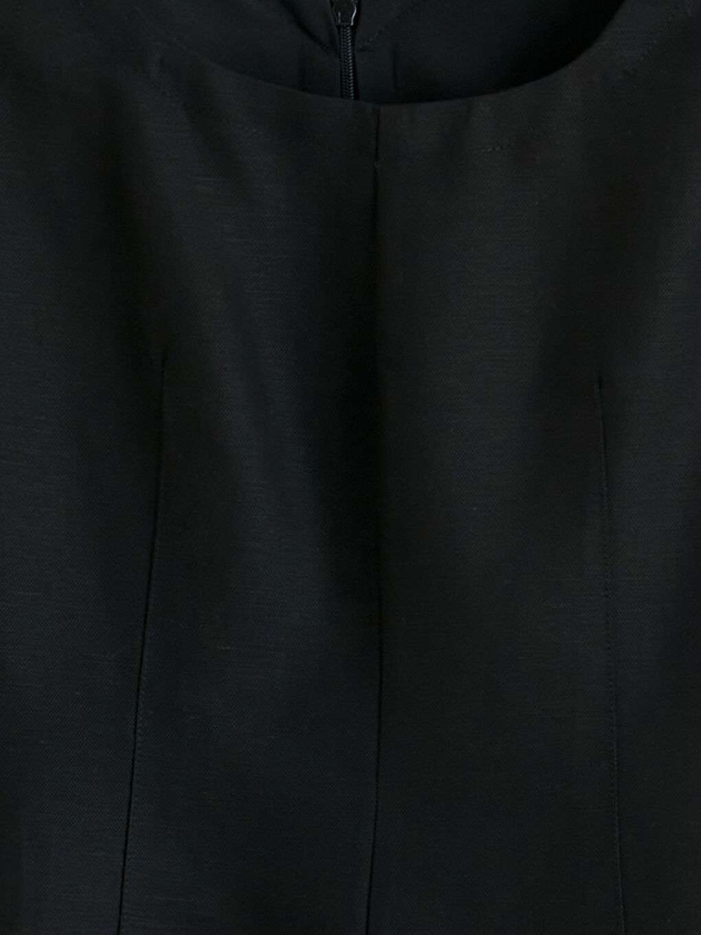 U Neck Linen Blend Blouse-10