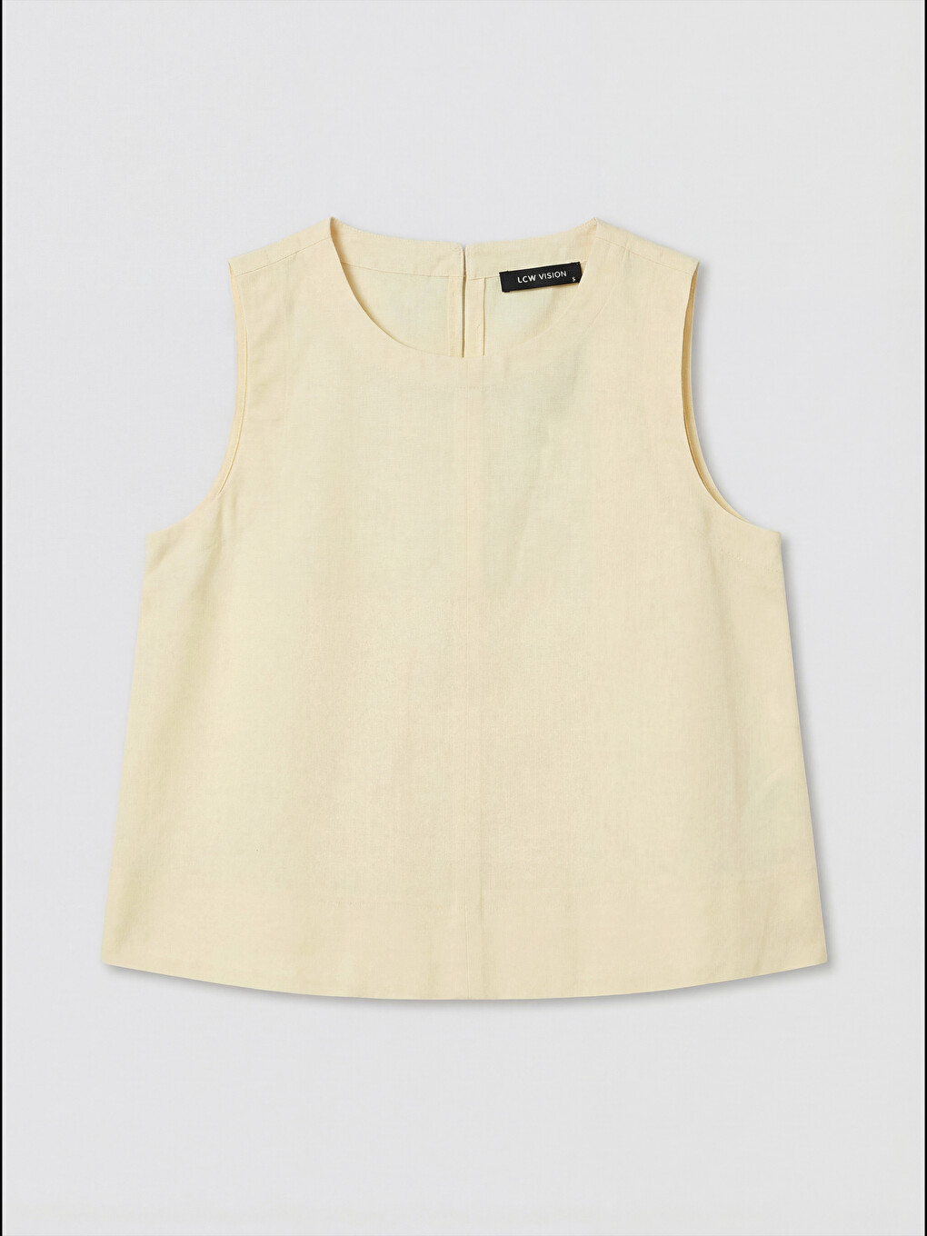 Crew Neck Linen Blend Blouse-4