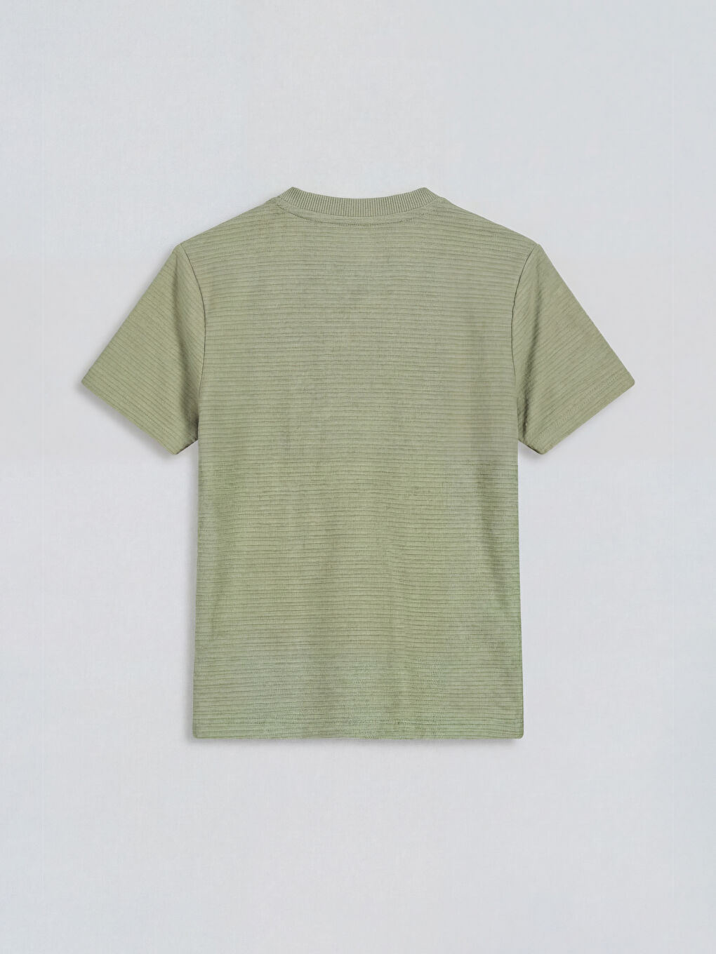 Yeşil Bisiklet Yaka Erkek Çocuk Tişört-1