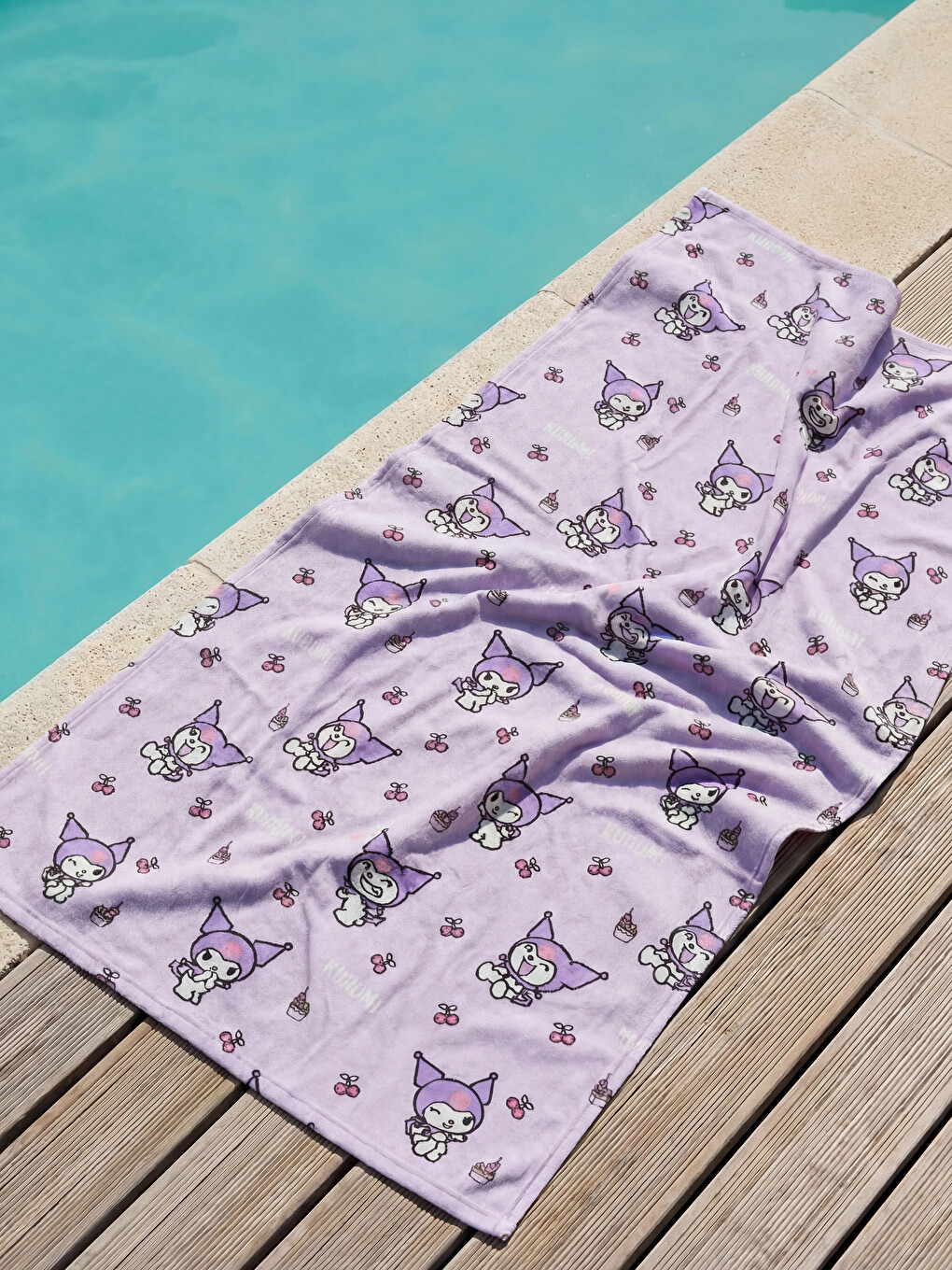 Kuromi Printed Beach Towel 70x150 cm