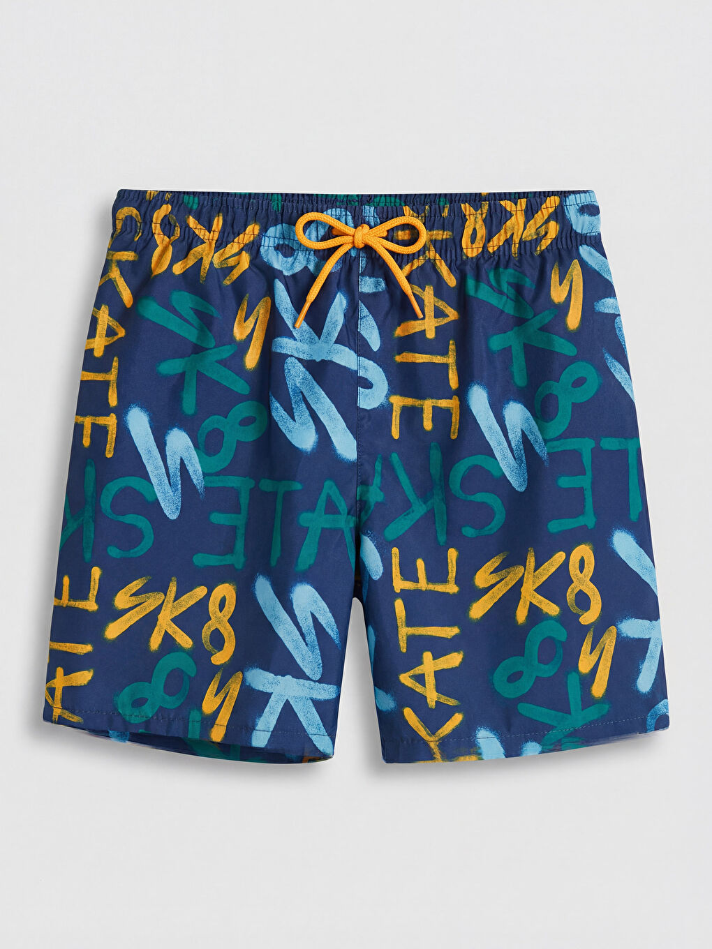 Beyaz Baskılı Erkek Çocuk Mayo Takımı-3