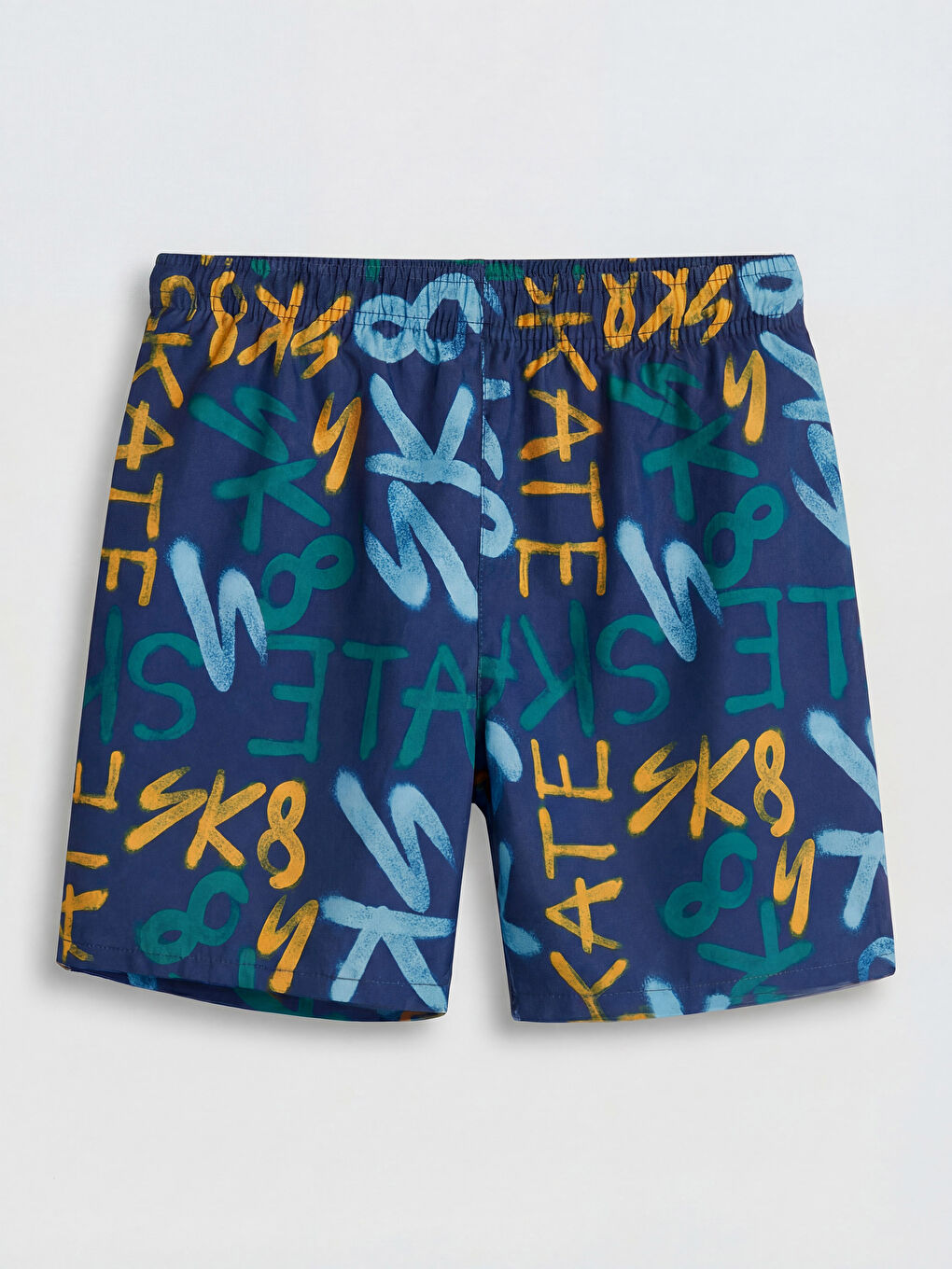 Beyaz Baskılı Erkek Çocuk Mayo Takımı-4