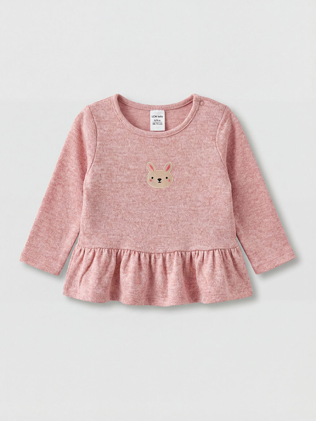 Embroidered Baby Girls' T-shirt and Trousers-1