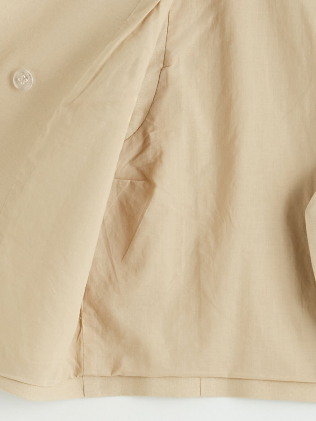 Double Breasted Linen Blend Women's Classic Vest-1