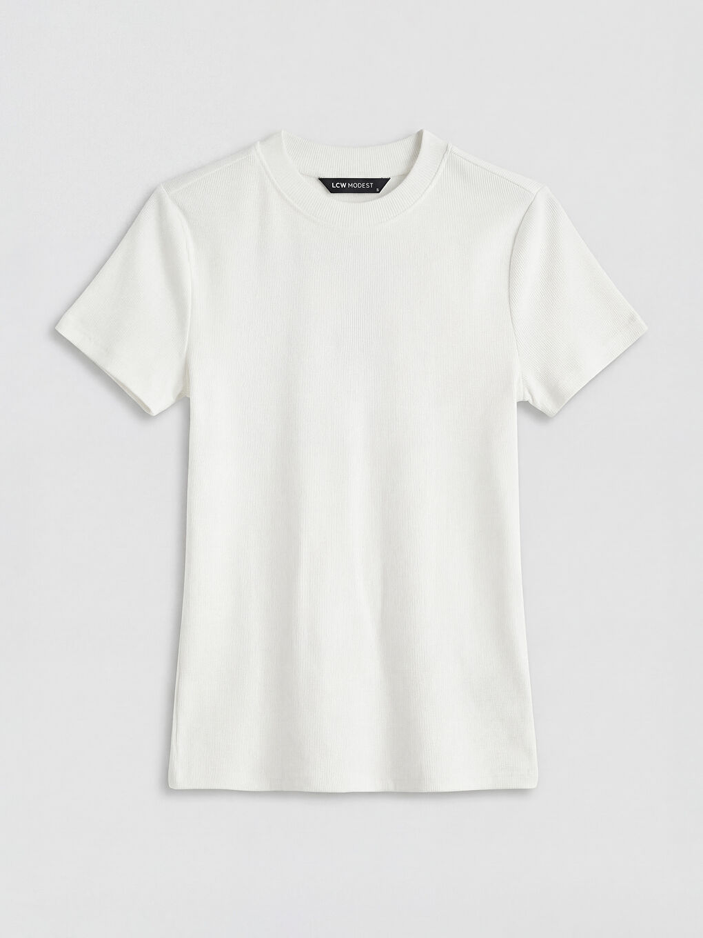 تي شيرت نسائي بياقة دائرية-4