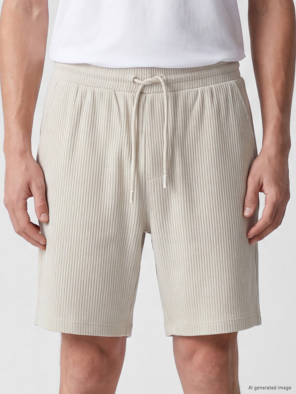 Bej Regular Fit Erkek Şort-2
