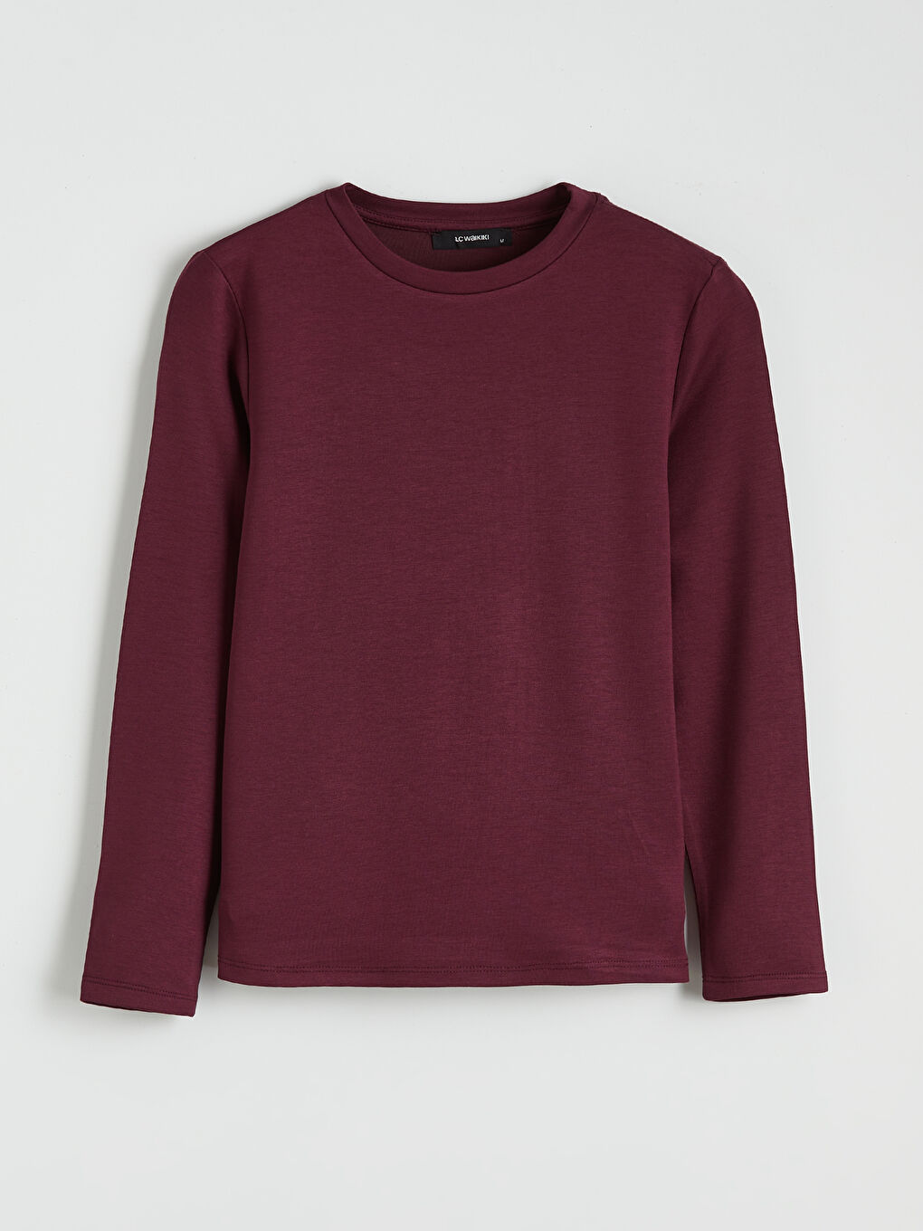 Mürdüm Bisiklet Yaka Kadın Tişört-4