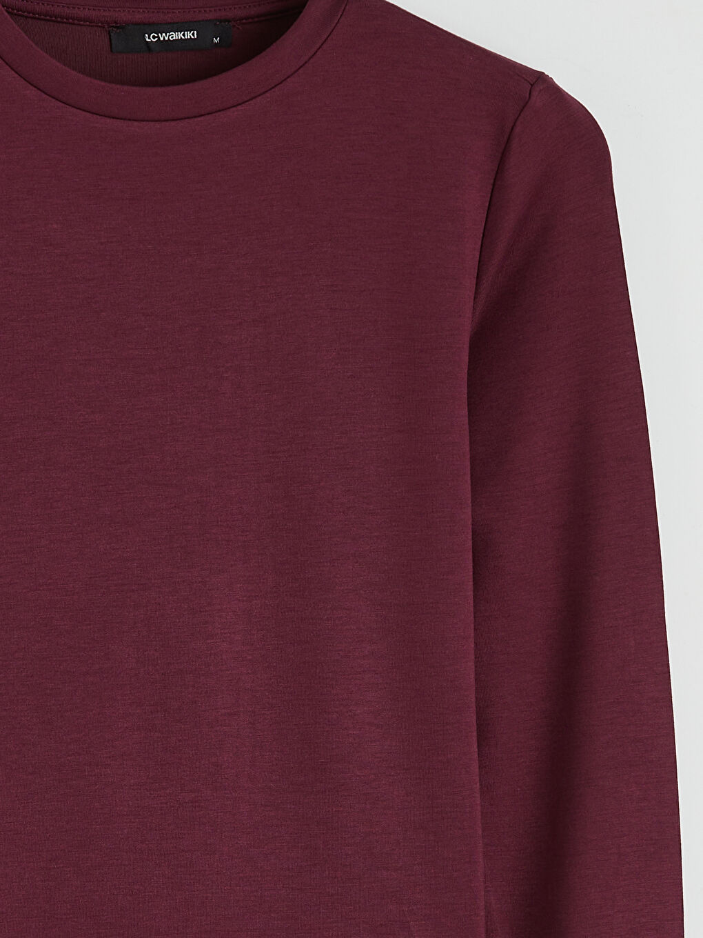 Mürdüm Bisiklet Yaka Kadın Tişört-5