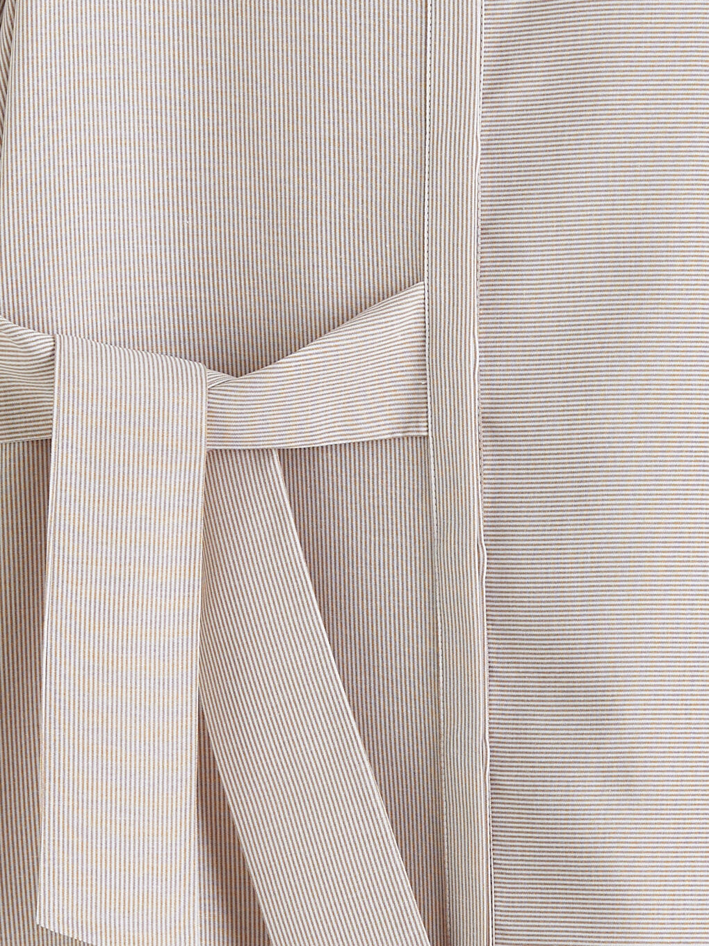 Bej Çizgili Kadın Gömlek Tunik-5