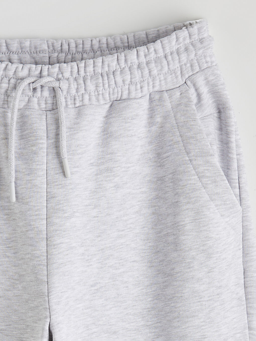 Gri Beli Lastikli Soft Touch Kadın Eşofman Altı-2