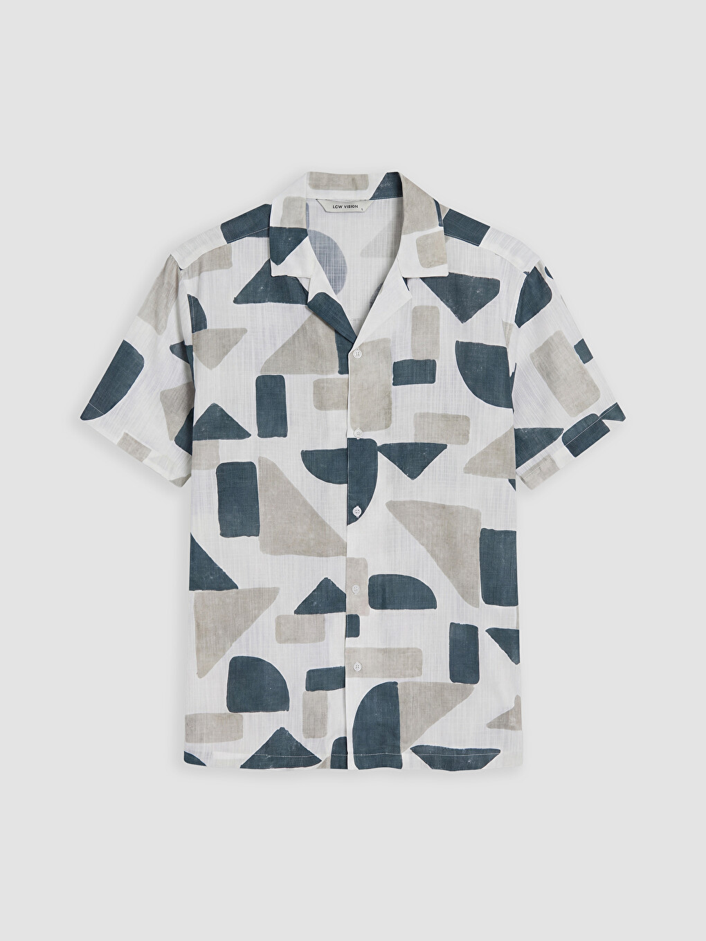 Regular Fit Printed Poplin Men's Shirt