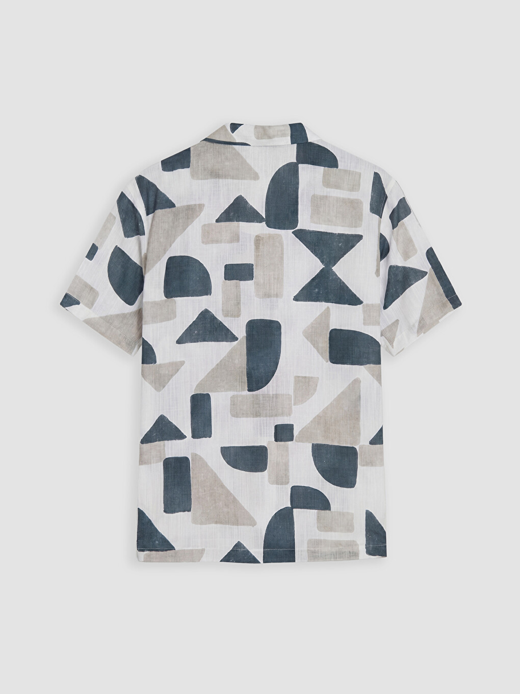 Regular Fit Printed Poplin Men's Shirt-1