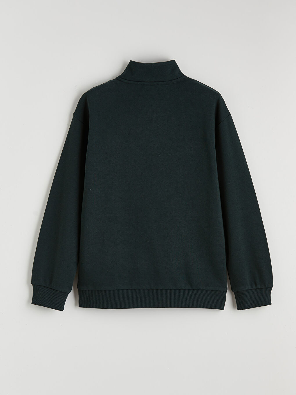 Yeşil Dik Yaka Erkek Çocuk Sweatshirt-2