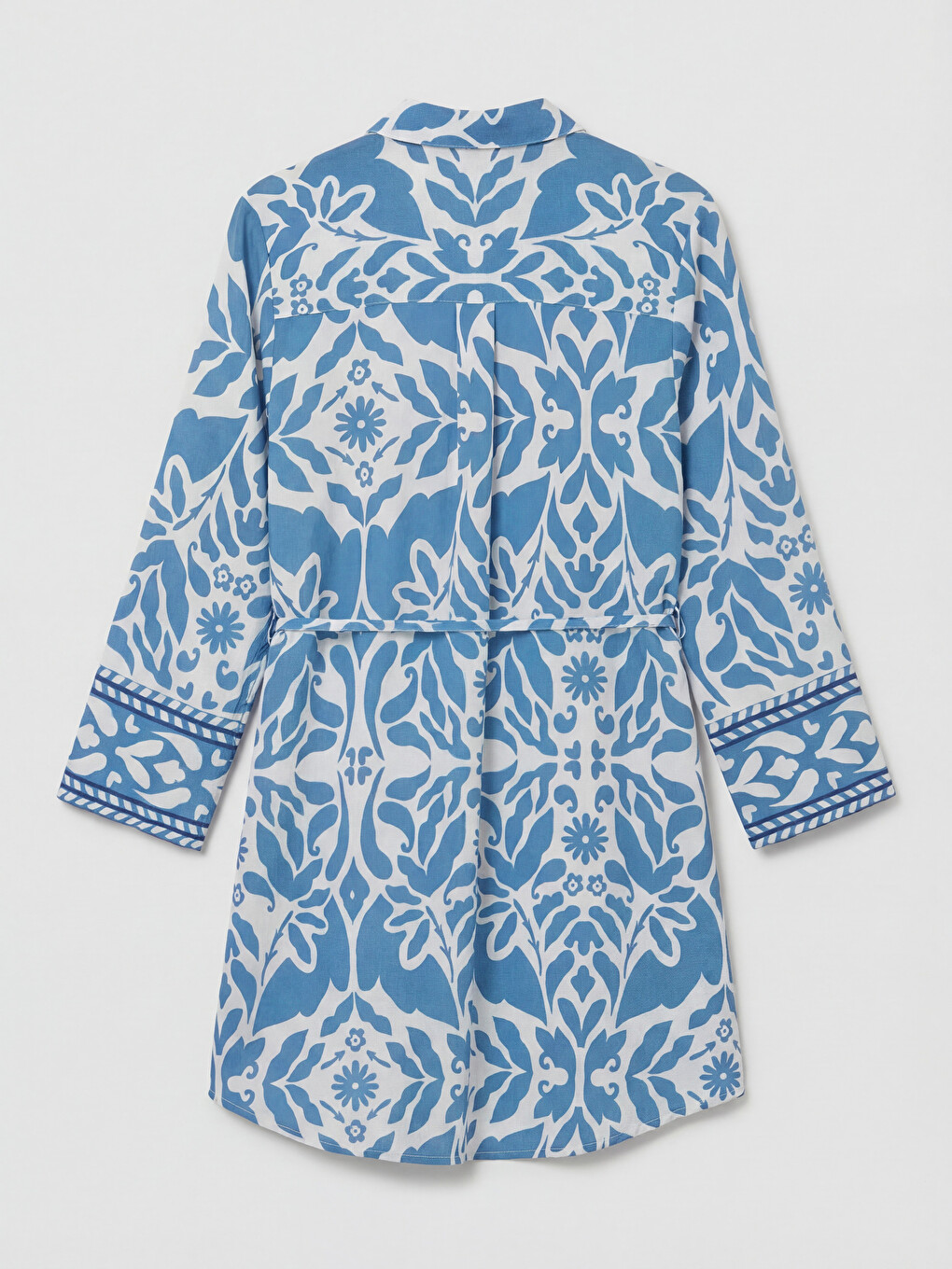 Patterned Oversize Women's Shirt Tunic-5