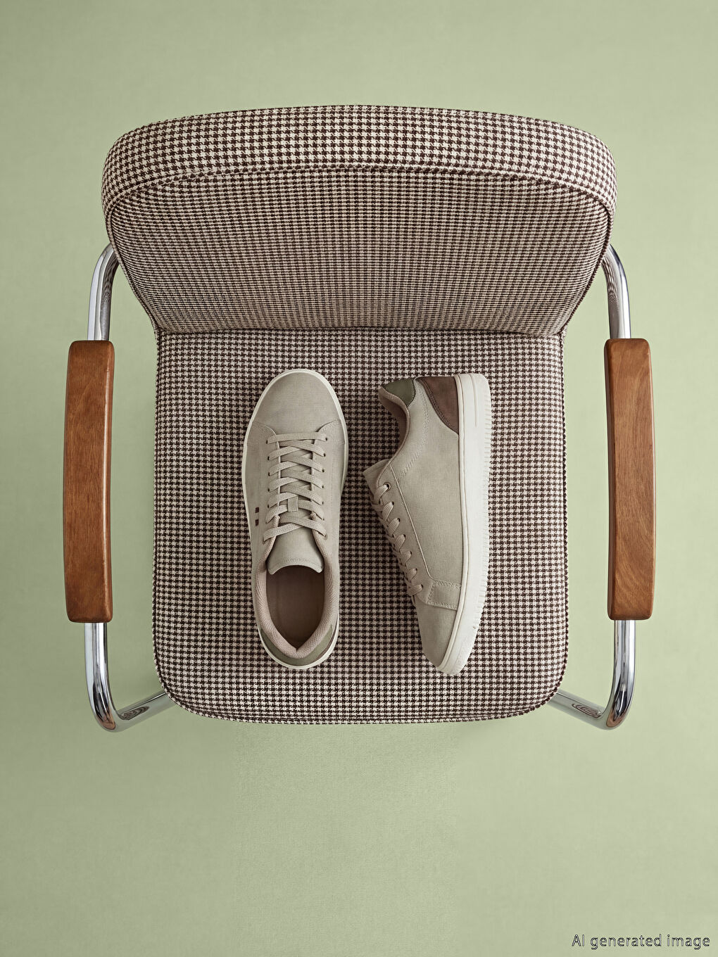 Bej Bağcıklı Erkek Çocuk Spor Ayakkabı