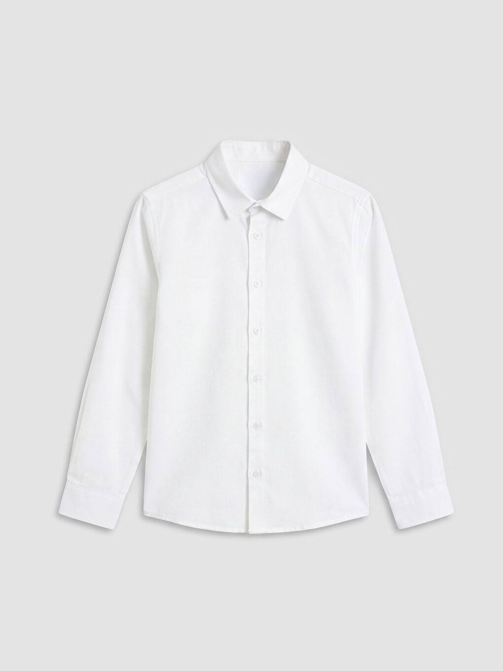 Beyaz Poplin Erkek Çocuk Gömlek