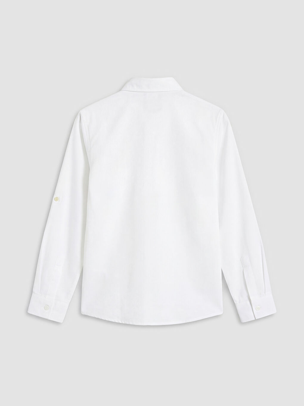Beyaz Poplin Erkek Çocuk Gömlek-1