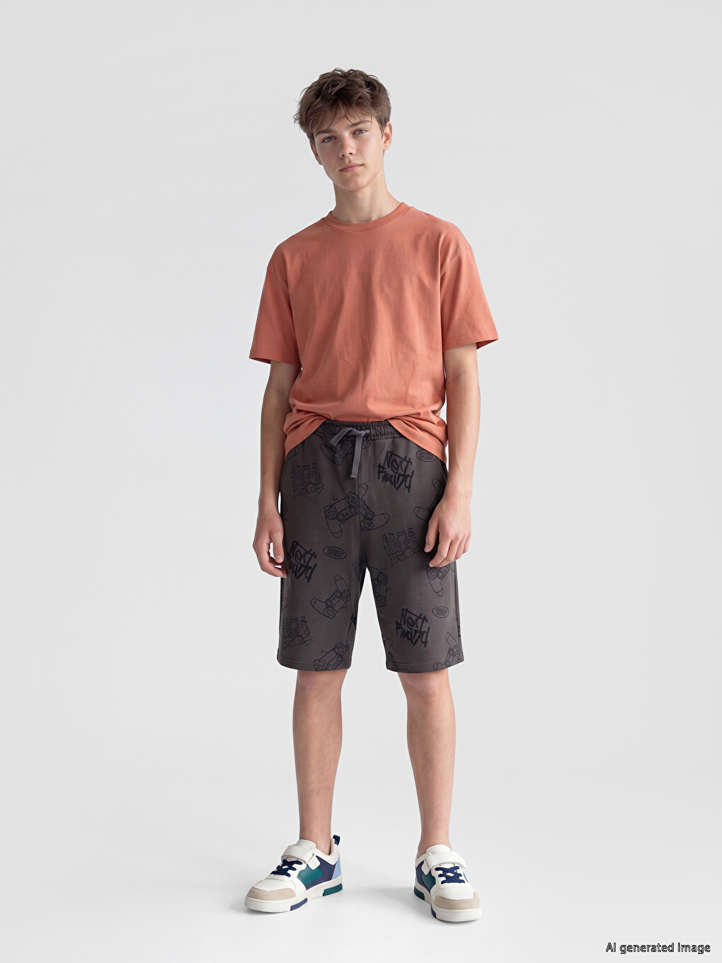 Boys' Printed Bermuda Shorts