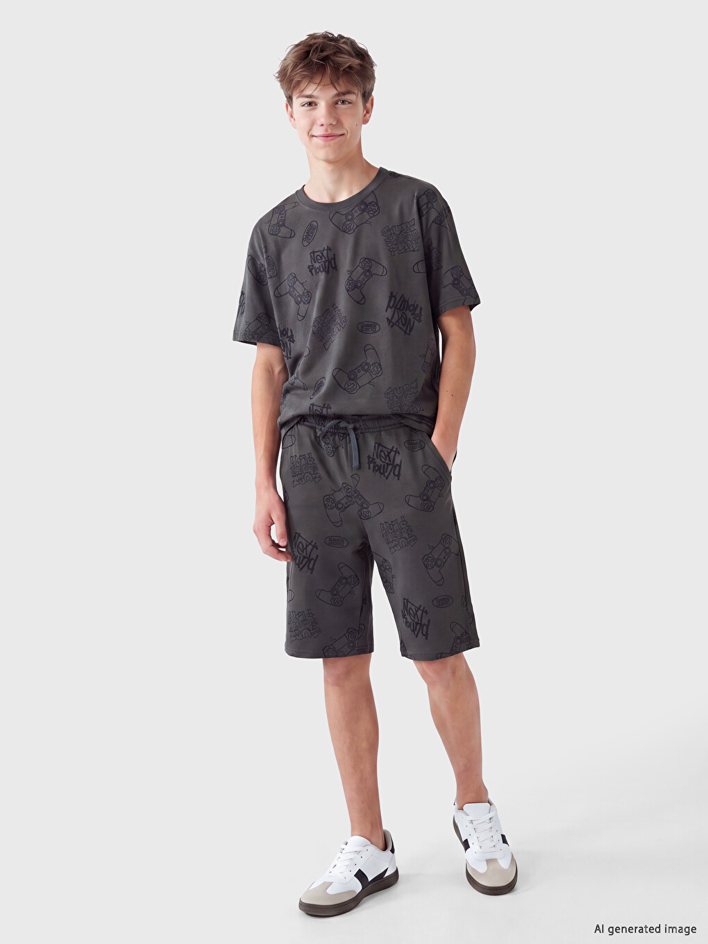 Boys' Printed Bermuda Shorts