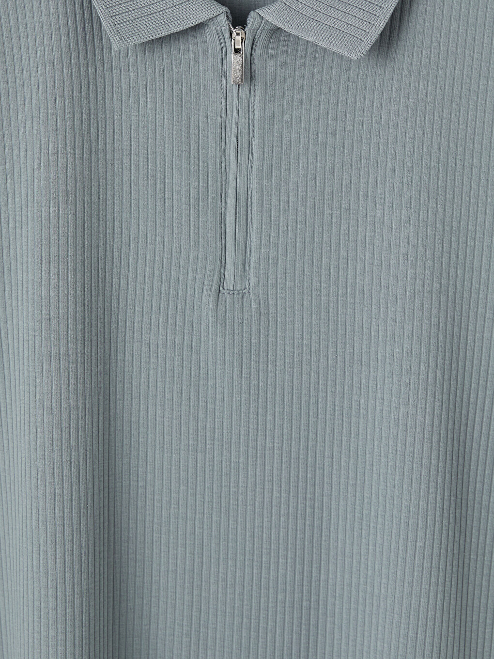 Mavi Polo Yaka Erkek Tişört-2