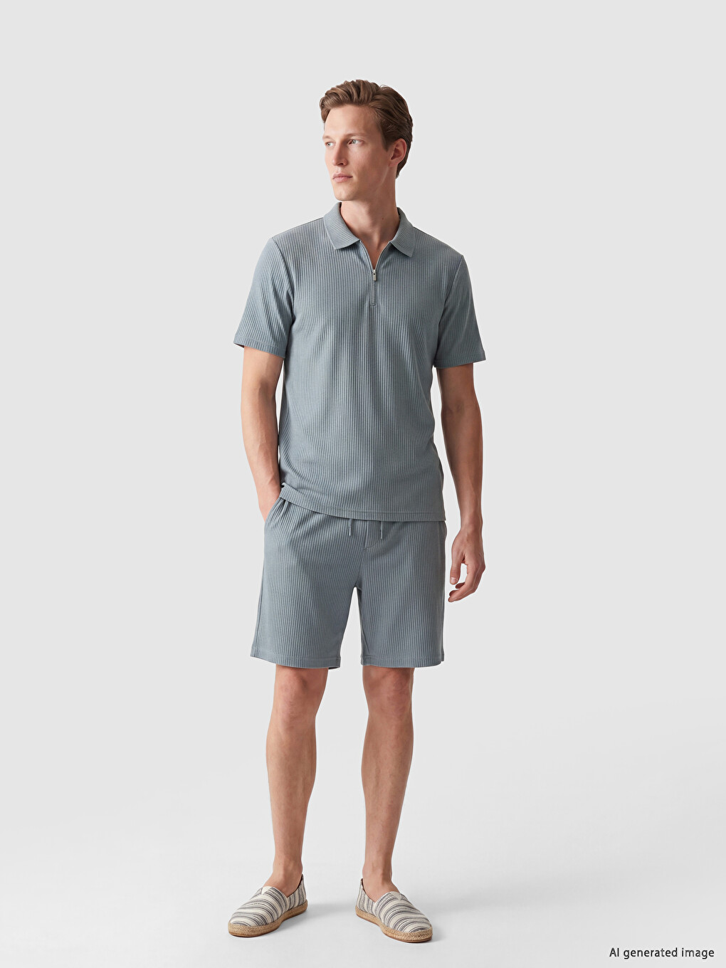 Polo Collar Men's T-shirt-1