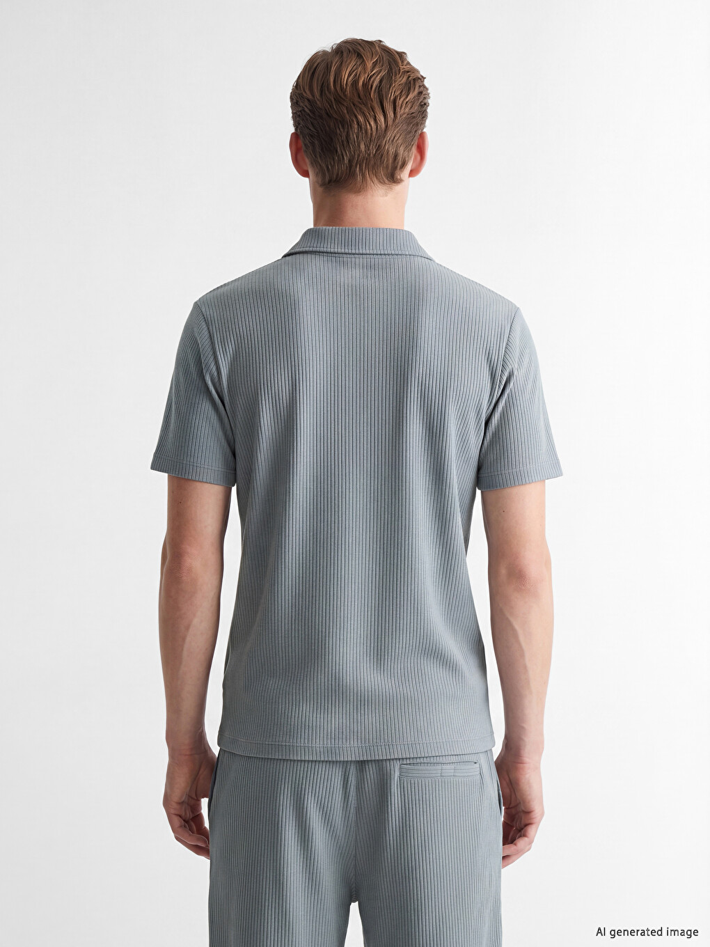 Polo Collar Men's T-shirt-3