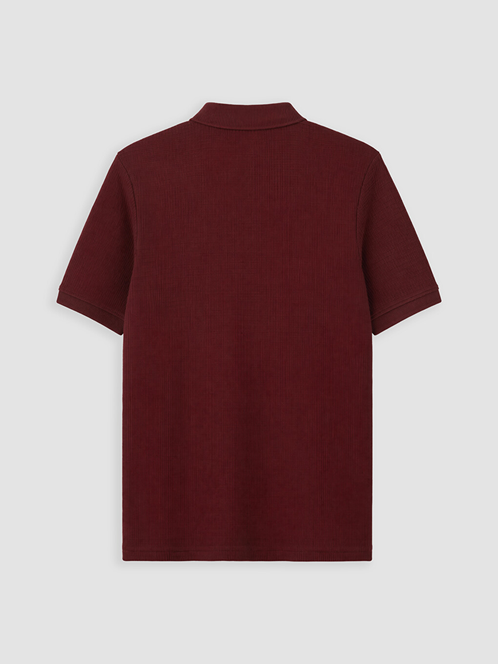 Bordo Polo Yaka Erkek Tişört-1
