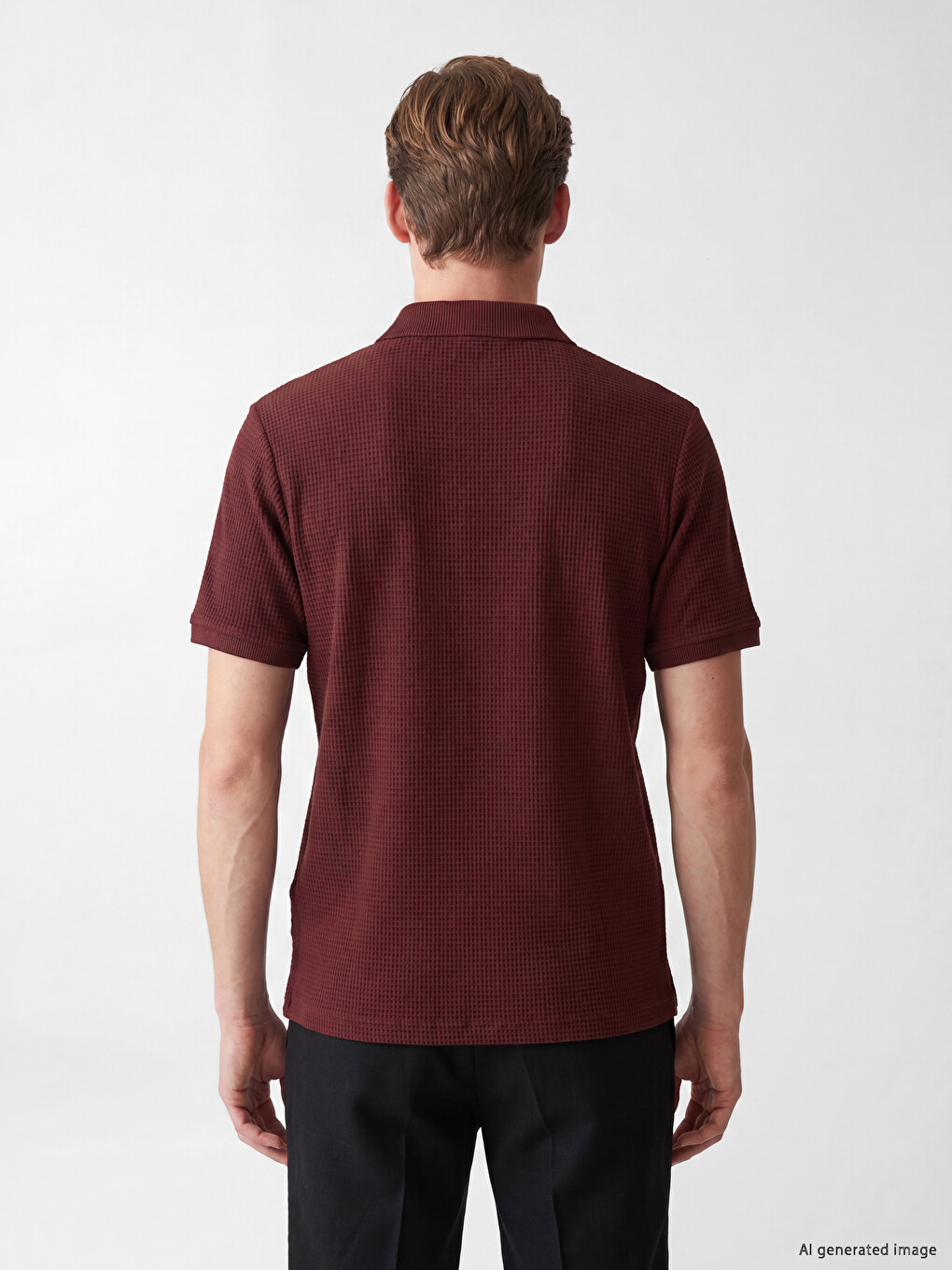 Polo Collar Men's T-Shirt-3