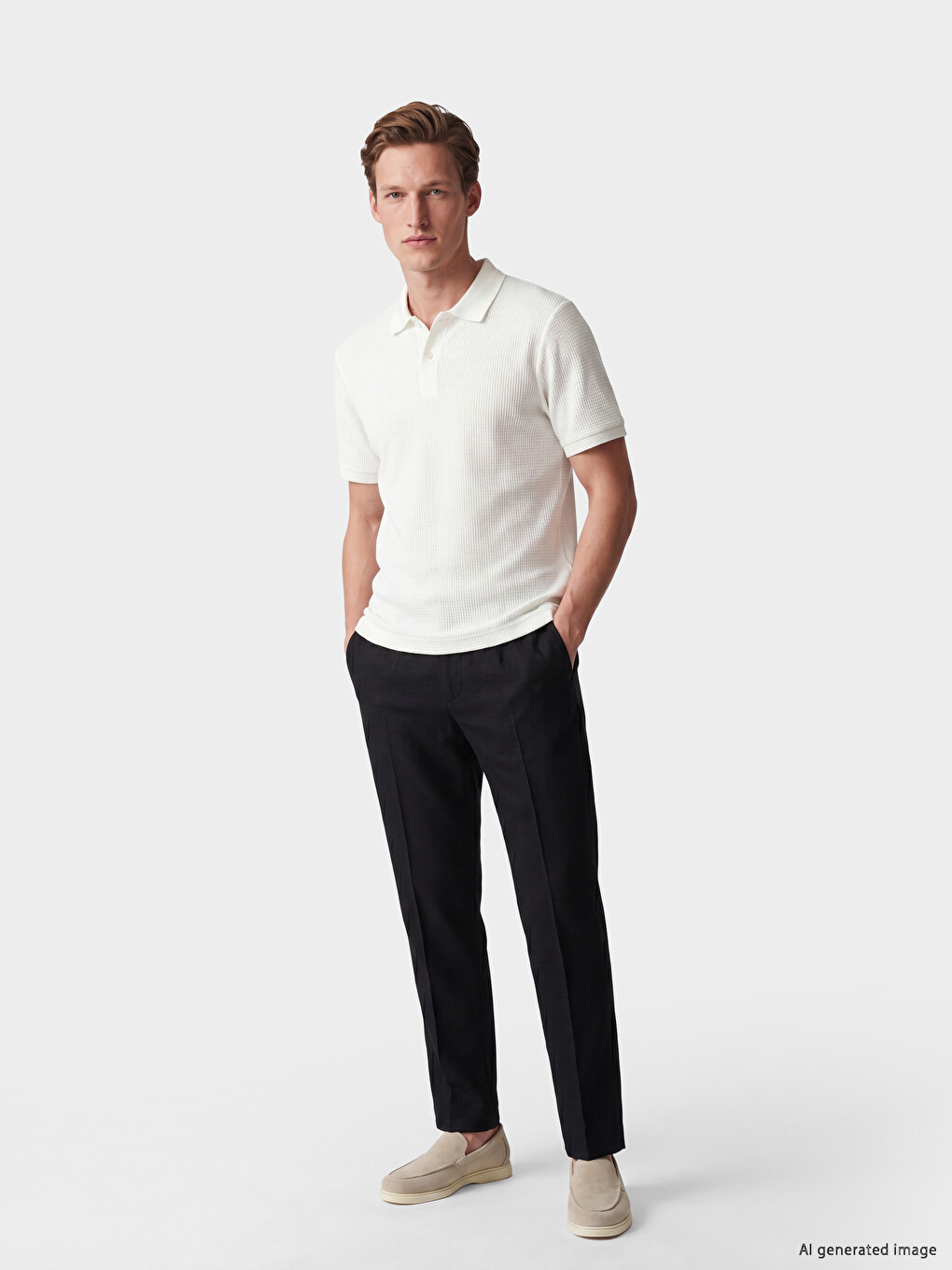 Polo Collar Men's T-Shirt-1