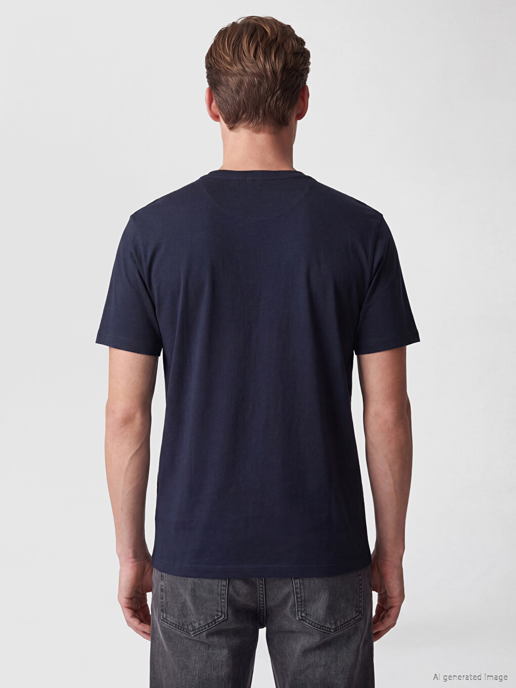 Standard Fit Crew Neck Printed Men's T-shirt-3