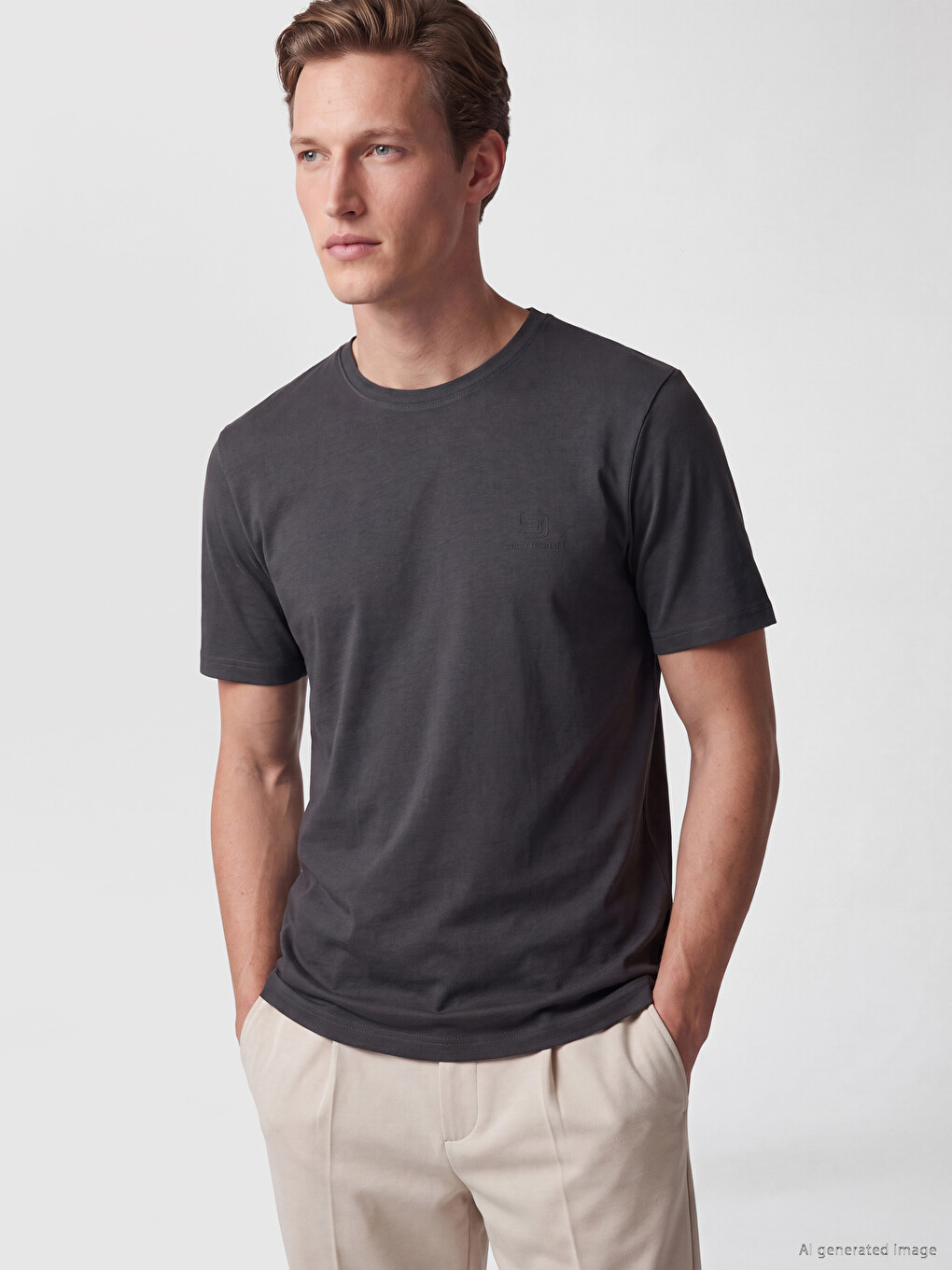 Man Anthracite T-shirt