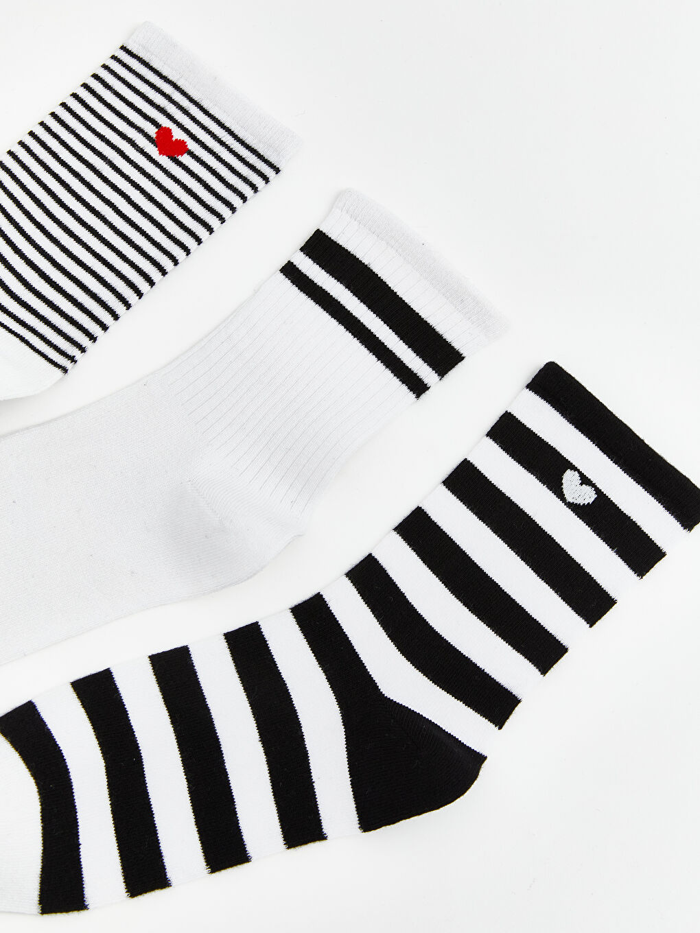 Ekru Desenli Kadın Soket Çorap 5'li-1