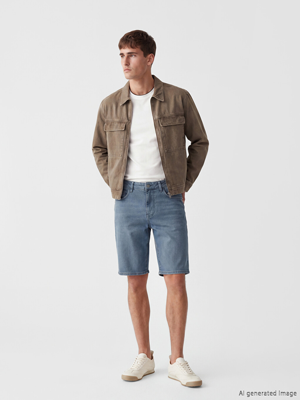 Slim Fit Men's Jean Shorts