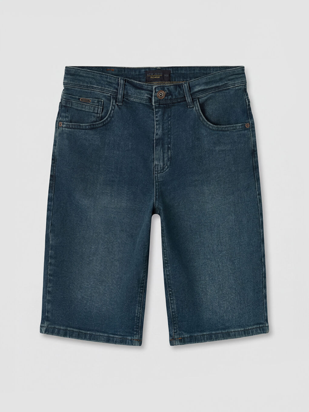 İndigo Regular Fit Erkek Jean Şort