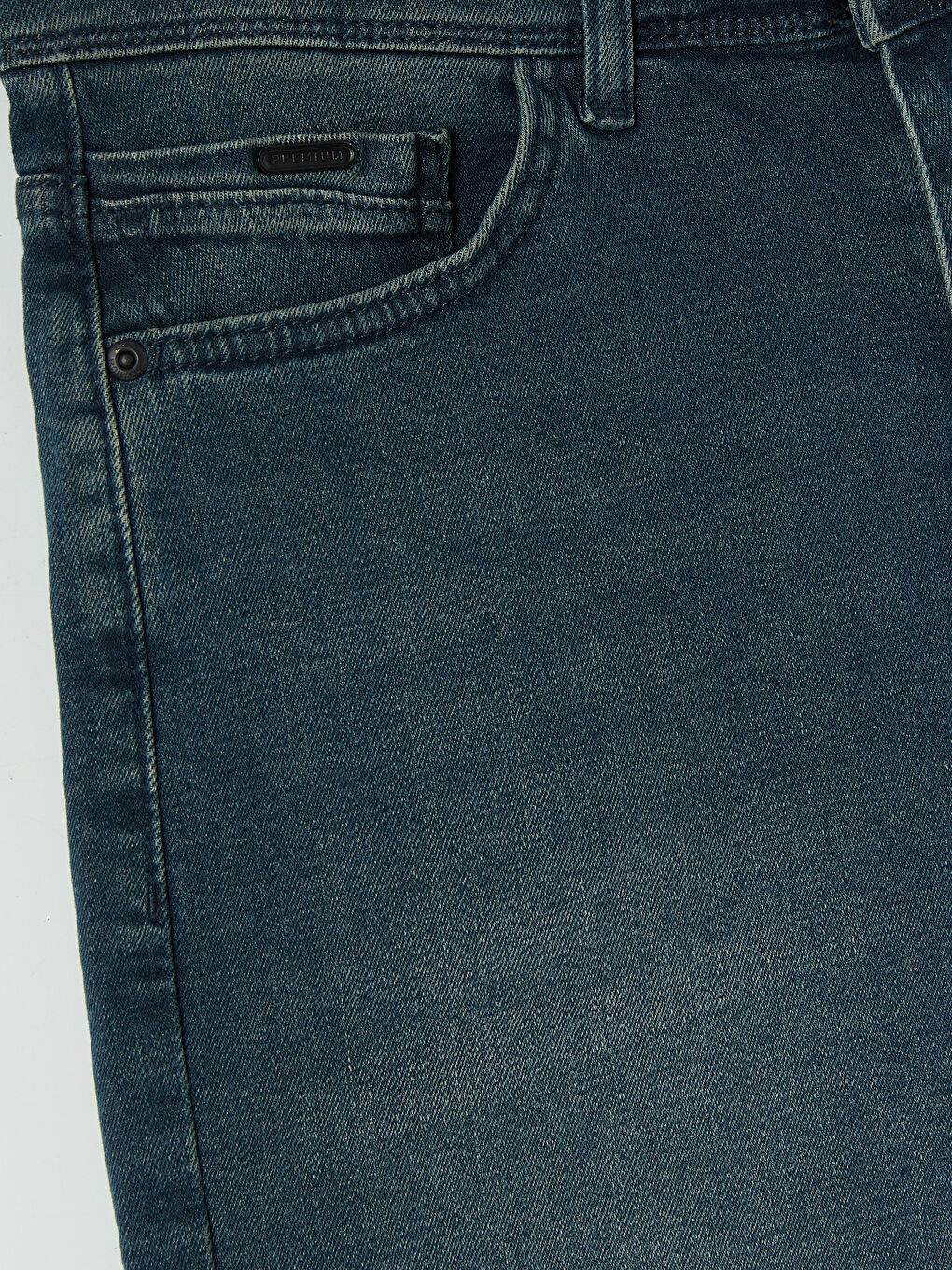 İndigo Slim Fit Erkek Jean Şort-2
