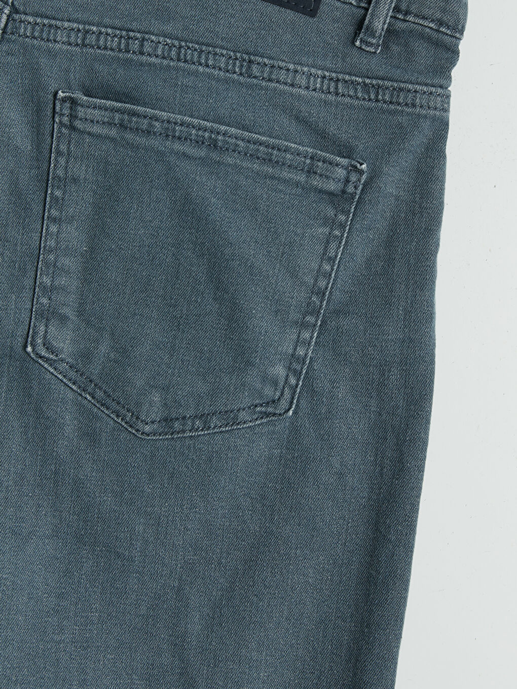 Gri Regular Fit Erkek Jean Şort-3