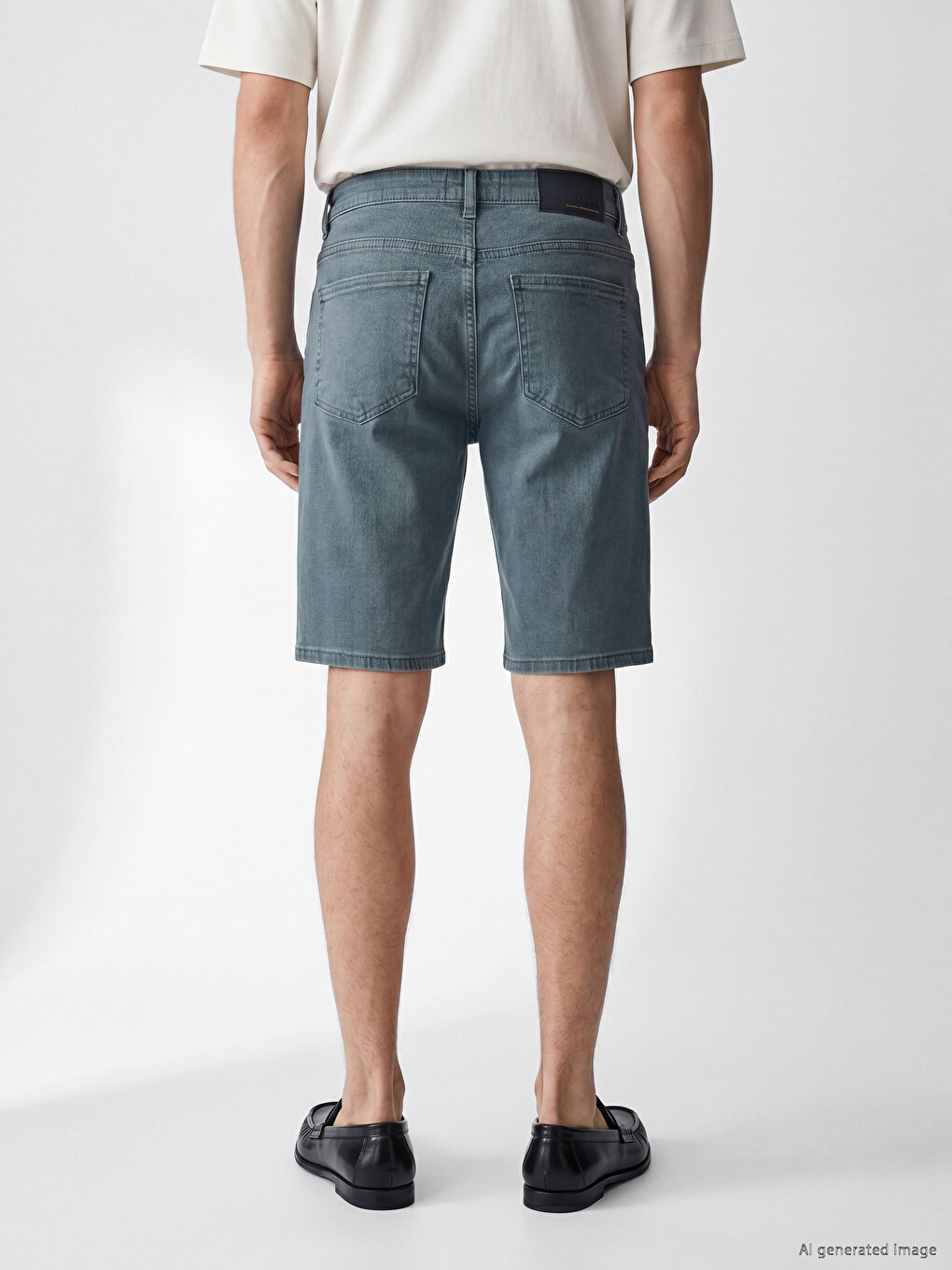 Regular Fit Men's Denim Shorts-3